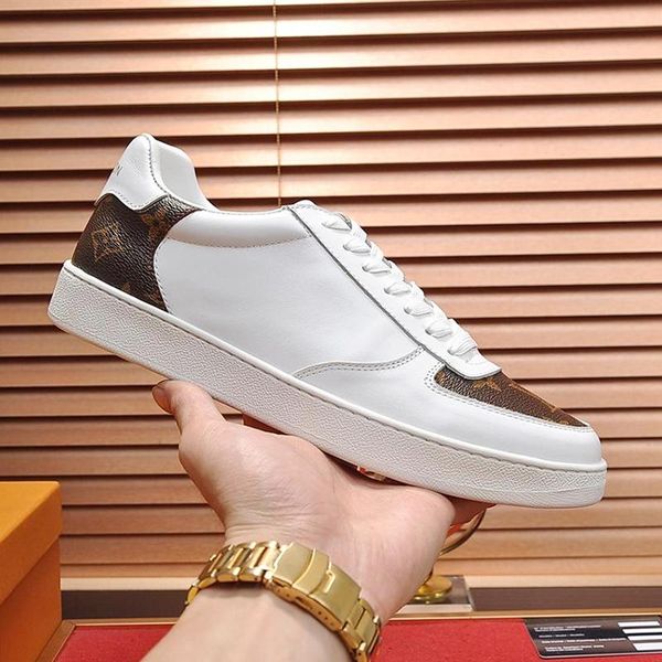 

men shoes sneakers fashion rivoli sneaker luxury chaussures pour hommes mens shoes casual lace -up zapatos de hombre with origin box footwea, Black