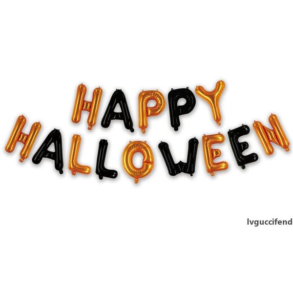 

happy halloween balloon foil letter balloon for party decoration black and orange balloons party supplies jk1909