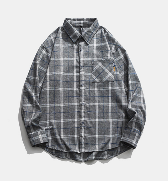 

men's 100% cotton fabric plaid shirt 2020 new design autumn shirt, White;black