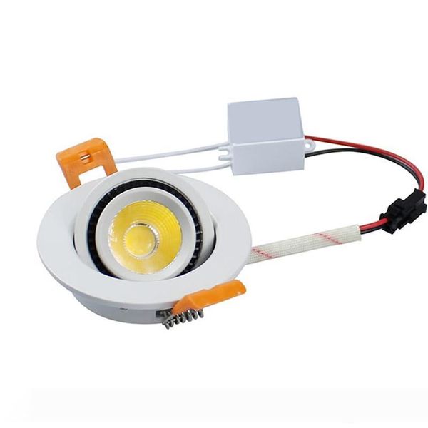 

5w 7w cob led downlight dimmable led recessed ceiling spotlight lamp 110v 220v nature white 4000k +drivers cri85 ce ul
