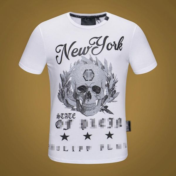 

мужские футболки конструктора firmata uomo моды филипп gg 20ss luxury phillip обычной футболка summer homme череп tee tops рюкзак обувь 15, White;black