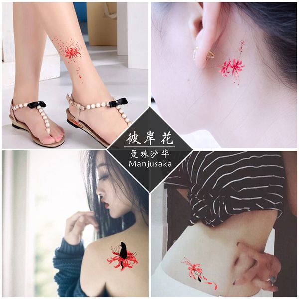 

30pcs flower pattern tattoo stickers waterproof 120designs paste 4 specifications long retention time no trace remains