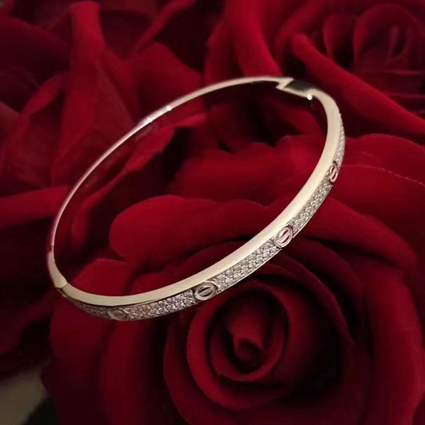 

luxurious s925 pure silver narrow bracelet with diamonds for women jewelry wedding gift ps5316, Black