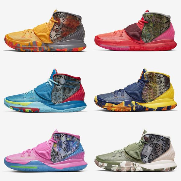 

2020 new kyrie pre-heat 6 heal the world berlin men kids basketball shoes kyrie nyc miami houston man sports shoes cq7634-303-409-401, Black