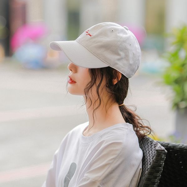 

79bxy special price hat female summer korean style baseball all-match fashionable soft small letter cap harajuku style casual baseball c, Blue;gray