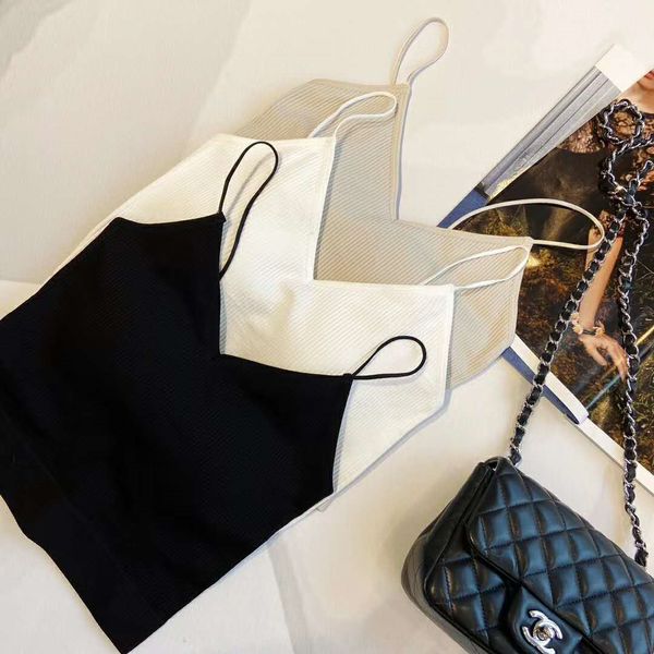 

waist super comfortable with chest pad super stretch short jacket short jacket navel camisole summer, White