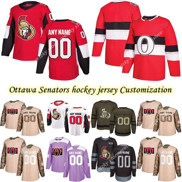 

customization 2020 news ottawa senators hockey jerseys multiple styles 7 tkachuk 9 ryan mens customize any name any number hockey jerseys, Black;red