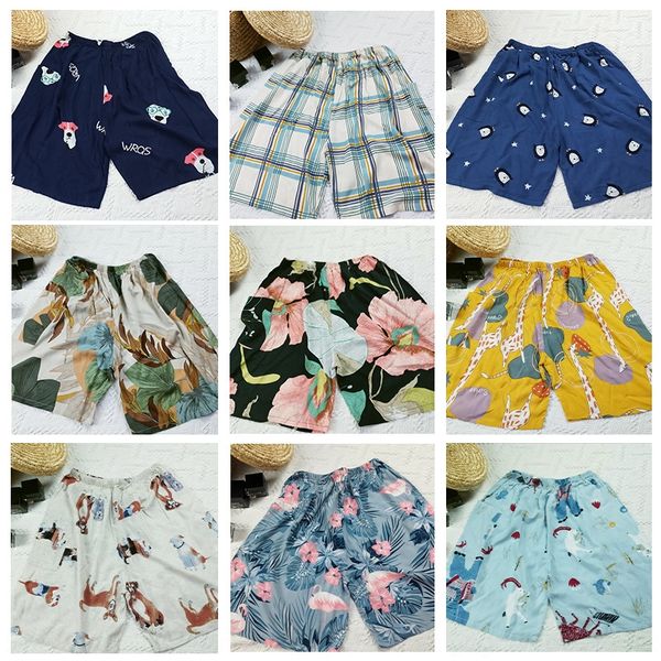 

пижамы потерять большой размер тонкий хлопок пятибалльной домашние брюки шорты пижамы шелкового хлопка шелковые мужские шорты, Blue;red