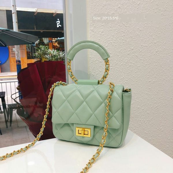 

ct38w new women's for 2020 season korean ring lingge embroidery thread internet small square bag ring small square bag celebrity temper