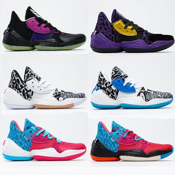

harden vol.4 men basketball shoes james vol 4 women shoes sneakers black white purple mens design sports trainers size 40-46