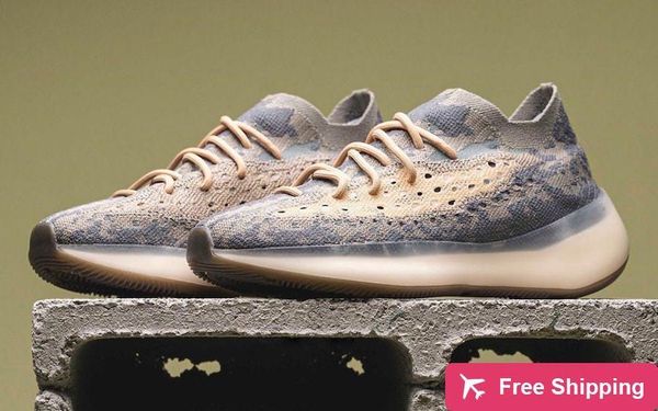 

hottest аутентичные originals 380 mist кроссовки мужчины женщины kanye west wave runner 3м светоотражающий non -reflective brown кроссовки с