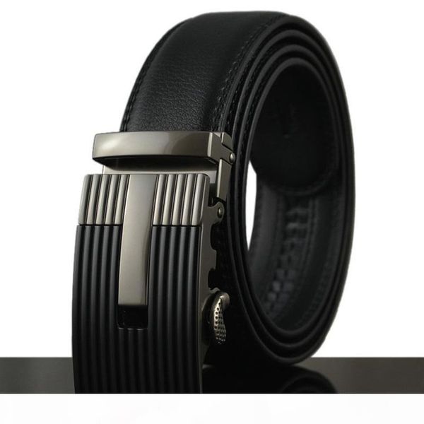 

hotti] модельеры человек автоматическая пряжка кожаные ремни бизнес мужской alloy пряжка пояса для мужчин ceinture homme, Black;brown