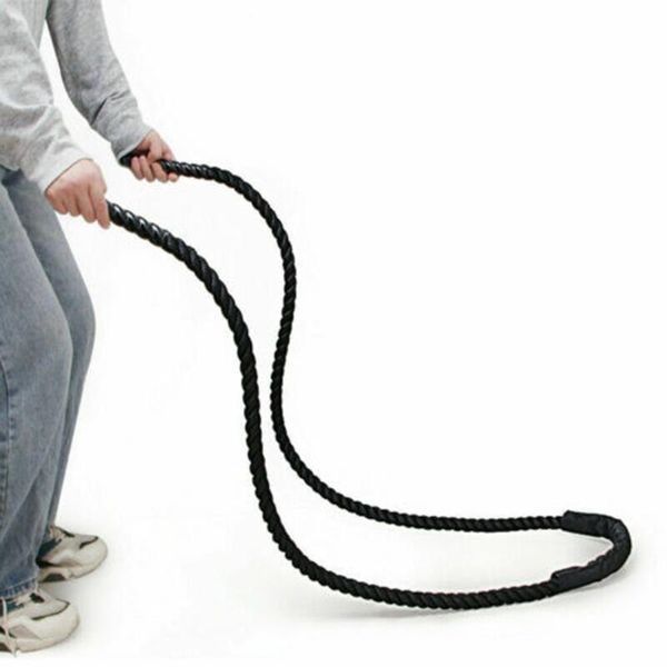 

jump ropes fitness weighted rope 25mm heavy battle skipping power training multifunction