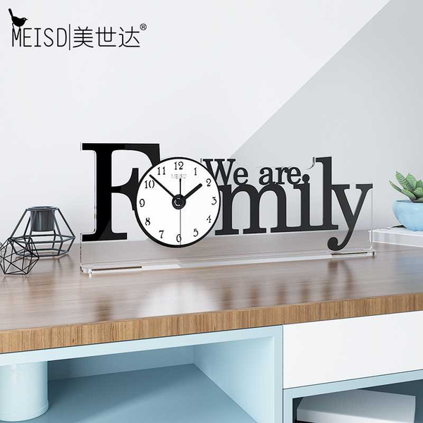 

desk & table clocks meisd quality acrylic decoration silent clock modern design family living room quartz home watch