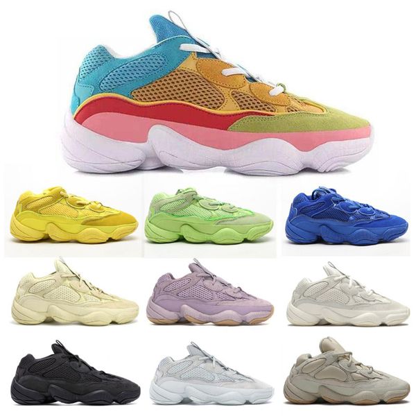 

2020 soft vision 500 clourful blush utility black running shoes super moon yellow salt stone bone white mens womens sneakers, White;red