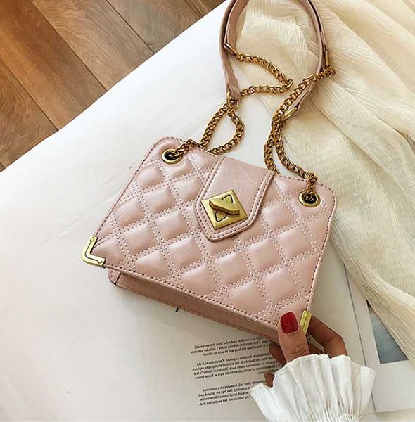 

new arrived vintage women handbag lattice pattern female 2020 new messenger bags shoulder purse