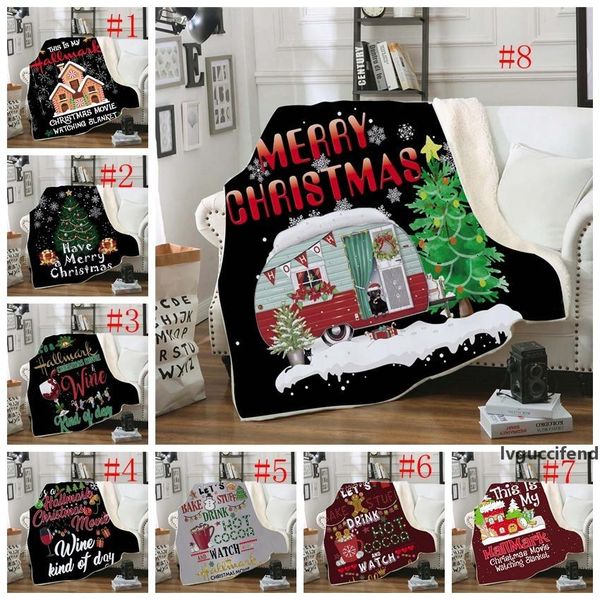 

merry christmas blanket rectangle plush throw blankets fleece cloaks kids bedding sheet sofa cover thickening mantle bedspread gga2590