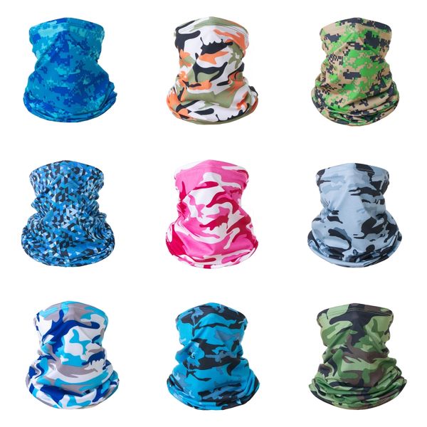 

outdoor camouflage cycling mask sun protection face er magic scarf camo cycling bandana 40 styles x401fz#896, Black