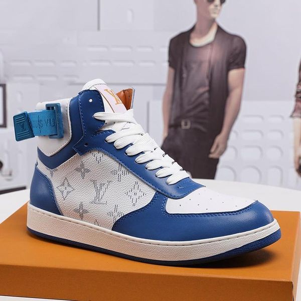 

luxury mens shoes fashion type ankle boots lace -up rivoli sneaker boot chaussures pour hommes with original box mens shoes sale