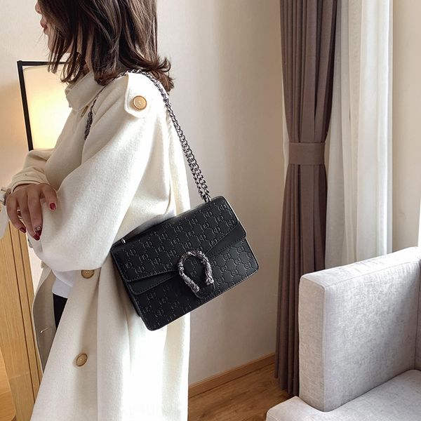 

ins chain single shoulder 2020 new women's fashion cross mars stray women's bags small bag small bag, White