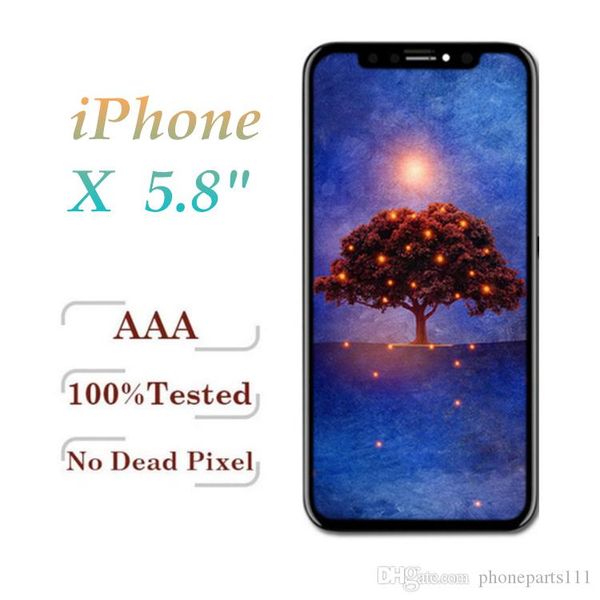 

incell quality for iphone x lcd display touch digitizer complete screen full assembly with fast dhl shipping