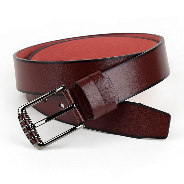 

2020 luxury belts for men vintage designer pin buckle genuine leather belts, Black;brown