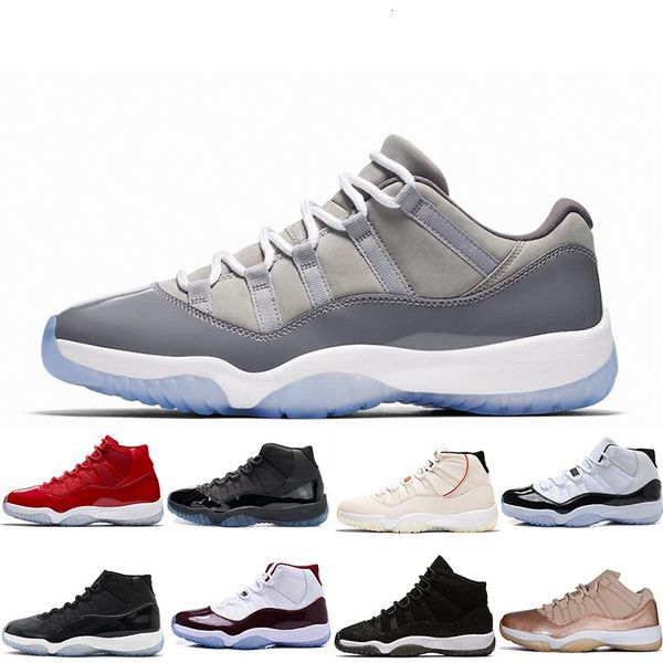 

platinum tint xi 11s concord 45 prom night mens basketball shoes 11 gym red cap and gown prm heiress bred women men sports sneakers designer