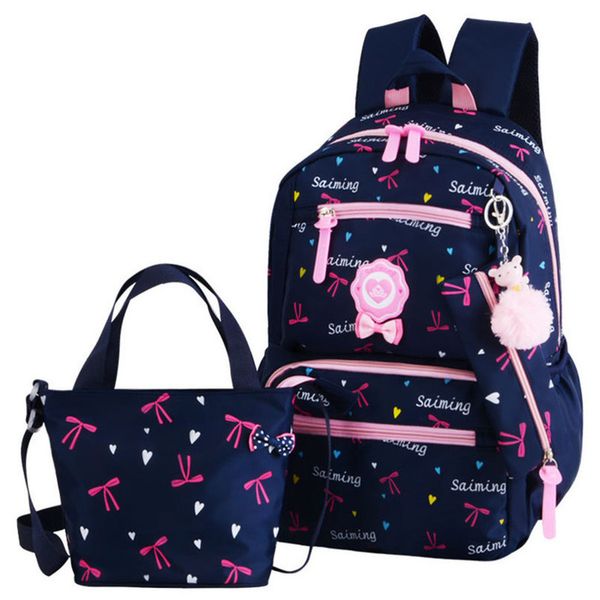 

children school bags teenagers girls printing rucksack school backpacks 3pcs/set mochilas kids travel backpack cute shoulder bag