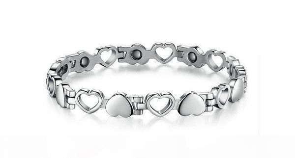 

new fashion couple bracelet creative love you bracelets bangles titanium steel silver bracelet jewelry lover gift, Black