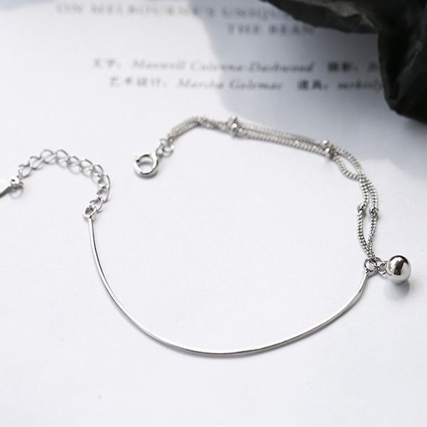 

round bead double bracelet simple ornament