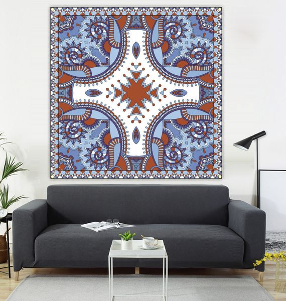 

with painting and flag, sofa background, 600d4 buckle, 100 * 100cm