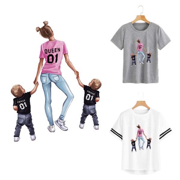 

europe fashion patch for clothes queen prince diy t-shirt stripe eco-friendly clothing stickers washable iron on patch