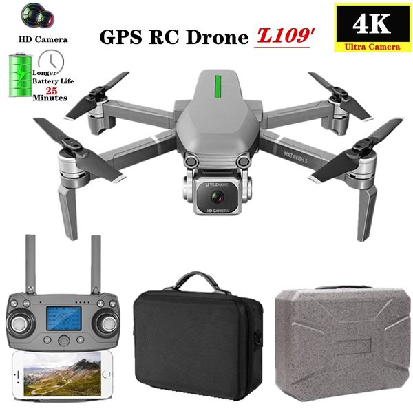 

l109-s rc drone quadcopter 4k hd camera 5g wifi gps drones with one key return altitude hold 800m wifi image distance dron toys