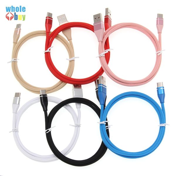 

2m high speed meteor fabric art usb data cable for micro/type -c charging cable for android mobile phone