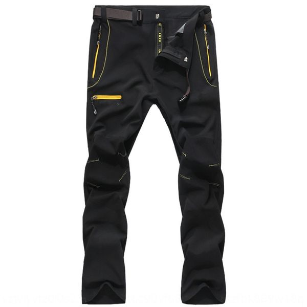 

3hl2p fishing men's thin sun-proof quick-drying breathable elastic fishing outdoor sports pants outdoor sports waterproof breathable qu, Black;red