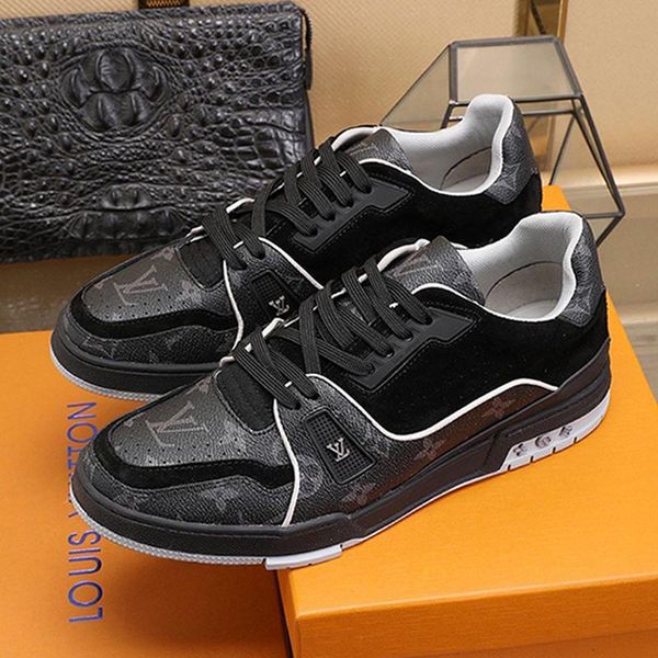 

2020 новый список мужская повседневная обувь персонализированные дикарей случайные спортивную обувь, набивным рисунком дышащий вскользь мужс, Black