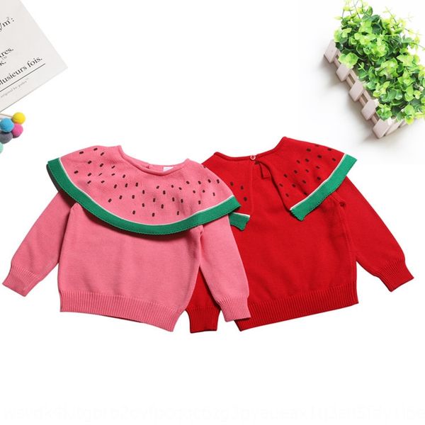 

2019 new girl ins baby cotton watermelon children's 2019 new girl ins baby cotton wool sweater watermelon wool children's sweater, Blue