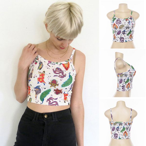 

2020 ladies women summer tank vest spaghetti sleeveless white strap crop underwear t shirt