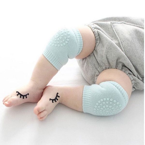 

p0kec baby crawling kneecap socks anti-slip gear children's socks autumn and protectionequipment protectionwinter sports protective gea, Black;gray