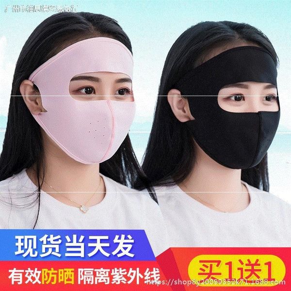

sunscreen full cycling windproof uv women's riding face gini face protection protective mask bicycle mask facial equipment, Black