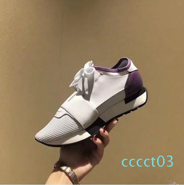 

chaussures fashion luxury womens designer shoes race paris trainers white black dress de luxe sneakers men women casual shoe eur36-45 ct03