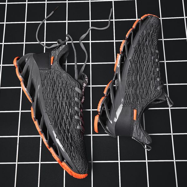 

2020 season sports shoes flying woven breathable running shoes men's blade
