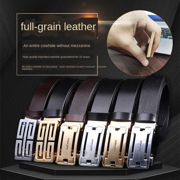 

italian layer whole non-sand dali men's italian layer whole cowhide non-sand dali belt men's cowhide belt, Black;brown