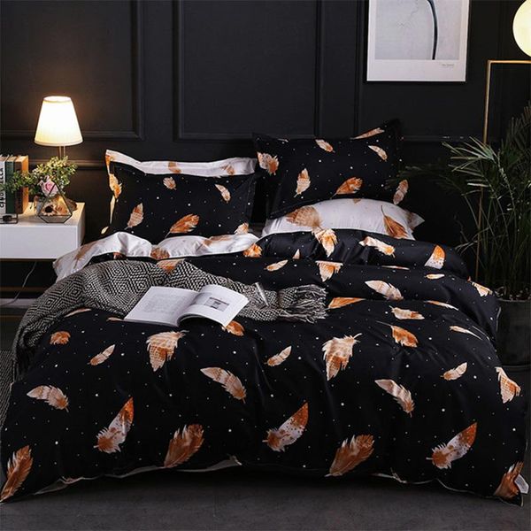 

30 feather мультфильм постельного белья домашний текстиль твин king  size bed set постельного белья с простыня утешитель набор наволочк