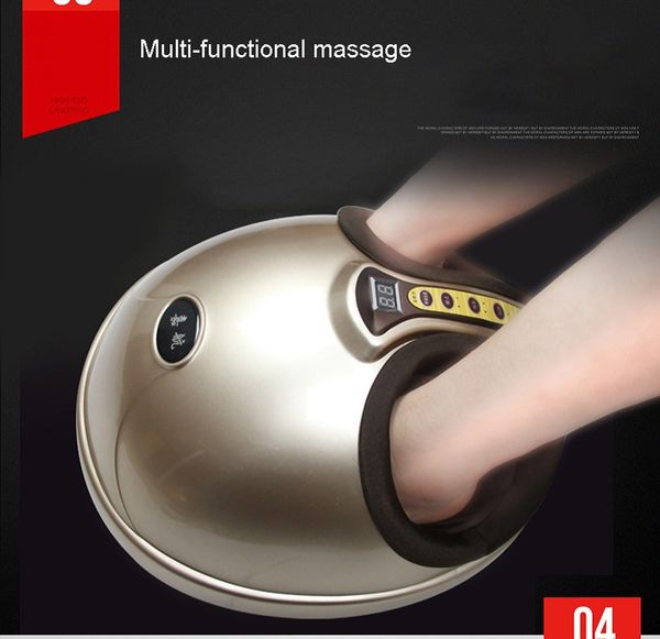 Shiatsu elétrica Massageador pé Far Infrared Aquecimento Amassar Air Compression Reflexologia Massagem Dispositivo Início Relaxamento