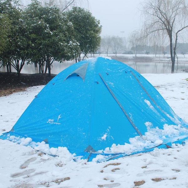 

tents and shelters outdoor camping tent for rest travel 2 people double layer windproof waterproof winter professional camp tourist