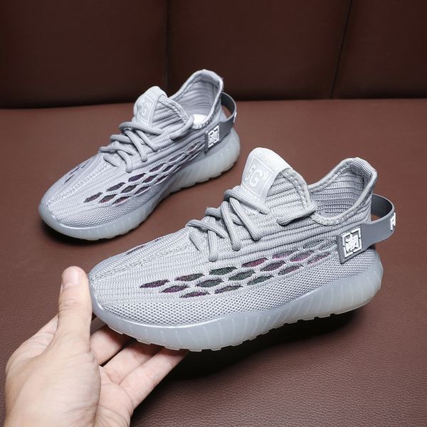 

ns8vm 2020 new girls' sports coconut shoes sneakers light running soft bottom male children's flying medium and large children&#03, Black