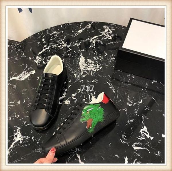 

717 2019 new fashion mens womens shoes sneakers femme luxury shoes fashion footwears casual shoes mens womens size 35-45, Black
