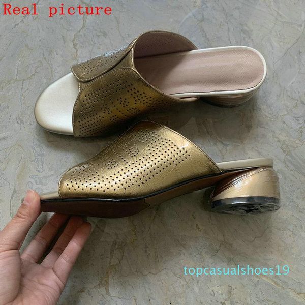 

new arrival women gladiator sandals genuine leather summer high heels shoes woman brand shallow slippers t19, Black