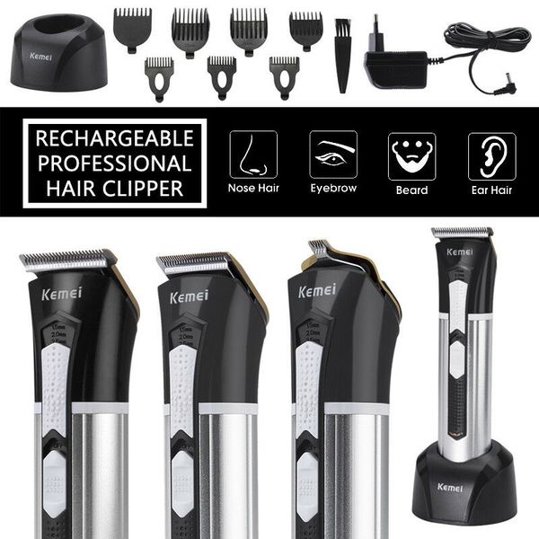 

kemei men hair clipper shaver cordless beard razor nose haircut trimmer set us